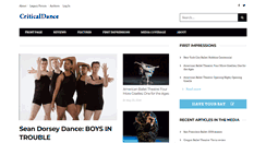 Desktop Screenshot of criticaldance.org